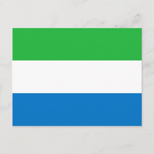 Sierra Leone Flag Briefkaart (Voorkant)