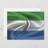 Sierra Leone Flag Briefkaart (Voorkant / Achterkant)