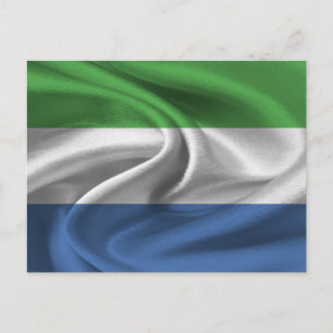 Sierra Leone Flag Briefkaart