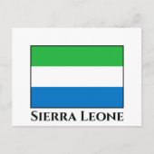 Sierra Leone Flag Briefkaart (Voorkant)