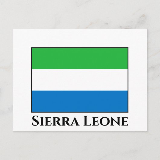 Sierra Leone Flag Briefkaart (Voorkant)