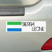 Sierra Leone Flag Bumpersticker (Op auto)