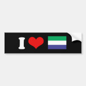 Sierra Leone Flag Bumpersticker (Voorkant)