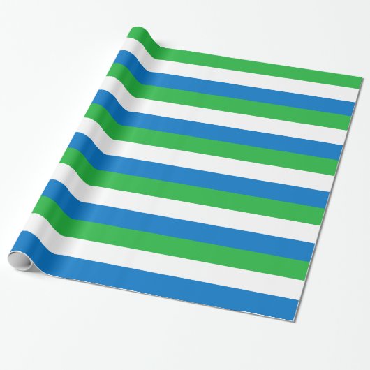 Sierra Leone Flag Cadeaupapier (Uitgerold)