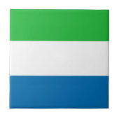 Sierra Leone Flag Ceramic Tegel Tegeltje (Voorkant)
