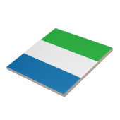 Sierra Leone Flag Ceramic Tegel Tegeltje (Zijkant)