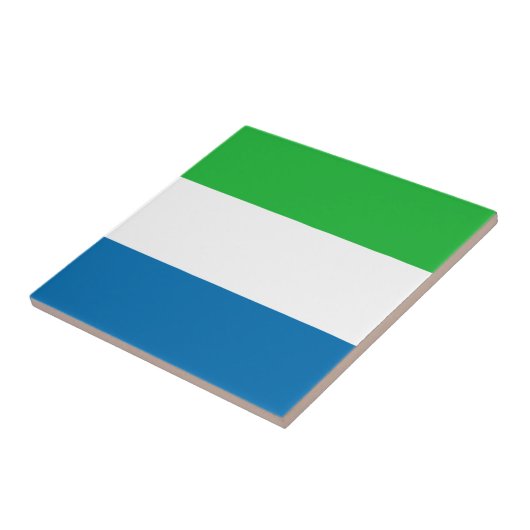 Sierra Leone Flag Ceramic Tegel Tegeltje (Zijkant)