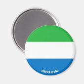 Sierra Leone Flag Charming Patriotic Magneet (Voorkant / Achterkant)