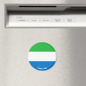 Sierra Leone Flag Charming Patriotic Magneet (Insitu (Vaatwasser))