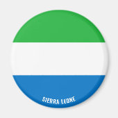 Sierra Leone Flag Charming Patriotic Magneet (Voorkant)