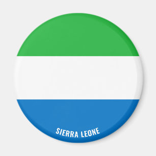 Sierra Leone Flag Charming Patriotic Magneet