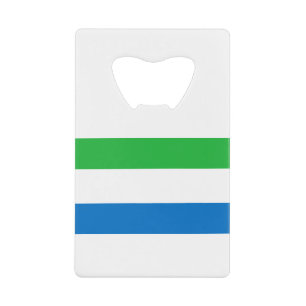 Sierra Leone Flag Creditkaart Flessenopener