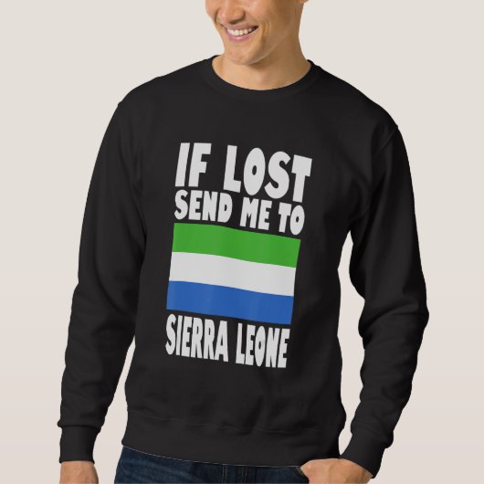 Sierra Leone Flag Design  If lost send me to Sierr Trui (Voorkant)