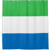 Sierra Leone Flag Douchegordijn (Voorkant)