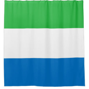 Sierra Leone Flag Douchegordijn