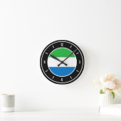 Sierra Leone Flag Elegant Ronde Klok (Huis)