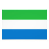 Sierra Leone Flag Foto Afdruk (Voorkant)