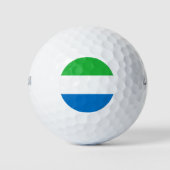 Sierra Leone Flag Golfballen (Voorkant)