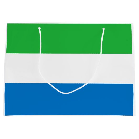 Sierra Leone Flag Groot Cadeauzakje (Voorkant)