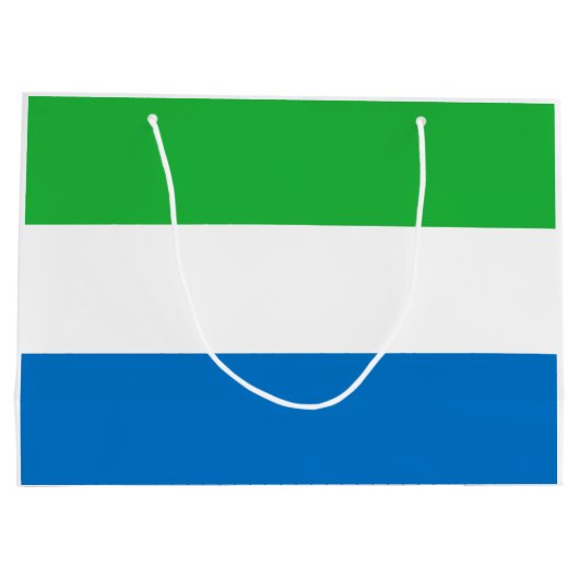 Sierra Leone Flag Groot Cadeauzakje (Achterkant)