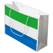 Sierra Leone Flag Groot Cadeauzakje (Voorkant Gekanteld)