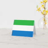 Sierra Leone Flag Kaart (Gele Bloem)