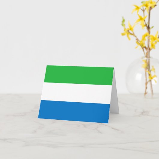 Sierra Leone Flag Kaart (Gele Bloem)
