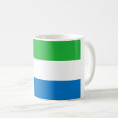 Sierra Leone Flag Koffiemok (Voorkant rechts)