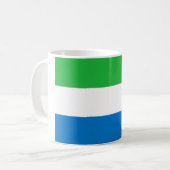 Sierra Leone Flag Koffiemok (Voorkant links)
