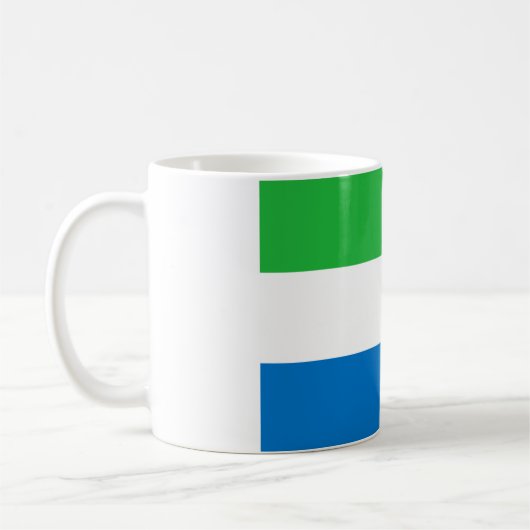 Sierra Leone Flag Koffiemok (Links)