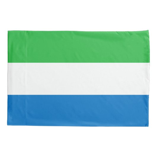 Sierra Leone Flag Kussensloop (Achterkant)