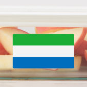 Sierra Leone Flag Labels (Aangebracht)