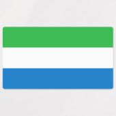 Sierra Leone Flag Labels (Design 1)