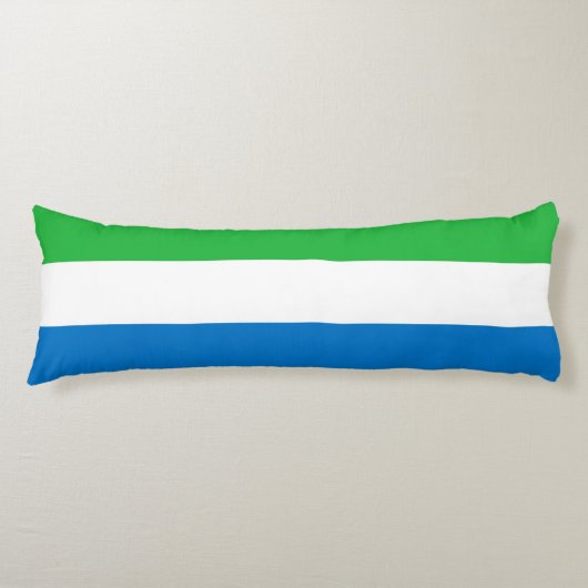 Sierra Leone Flag Lichaamskussen (Voorkant)