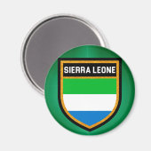 Sierra Leone Flag Magneet (Voorkant / Achterkant)