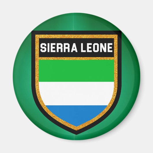 Sierra Leone Flag Magneet (Voorkant)