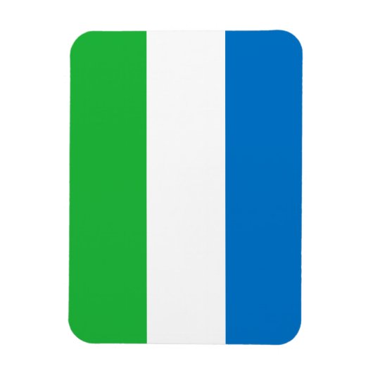 Sierra Leone Flag Magneet (Verticaal)