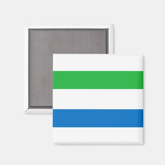 Sierra Leone Flag Magneet (Voorkant / Achterkant)