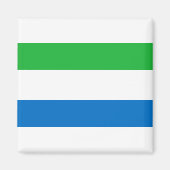 Sierra Leone Flag Magneet (Voorkant)