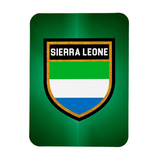 Sierra Leone Flag Magneet (Verticaal)