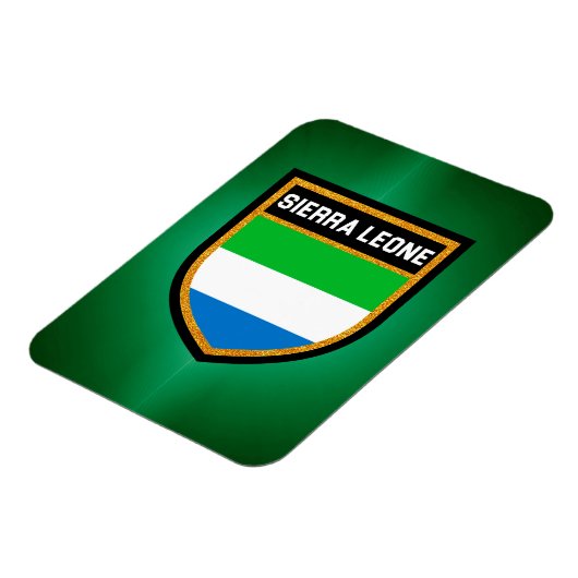 Sierra Leone Flag Magneet (Linkerzijde)