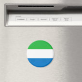 Sierra Leone Flag Magnet (Insitu (Vaatwasser))