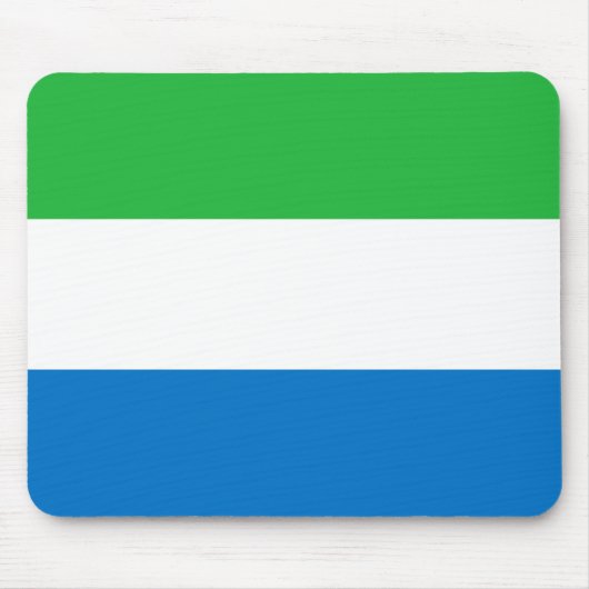 Sierra Leone Flag Muismat (Voorkant)