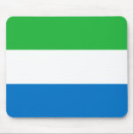Sierra Leone Flag Muismat<br><div class="desc">wereldwijde vlaggenproducten - Je kunt je eigen tekst toevoegen.</div>
