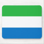 Sierra Leone Flag Muismat<br><div class="desc">wereldwijde vlaggenproducten - Je kunt je eigen tekst toevoegen.</div>