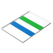 Sierra Leone Flag Notitieboek (Linkerzijde)