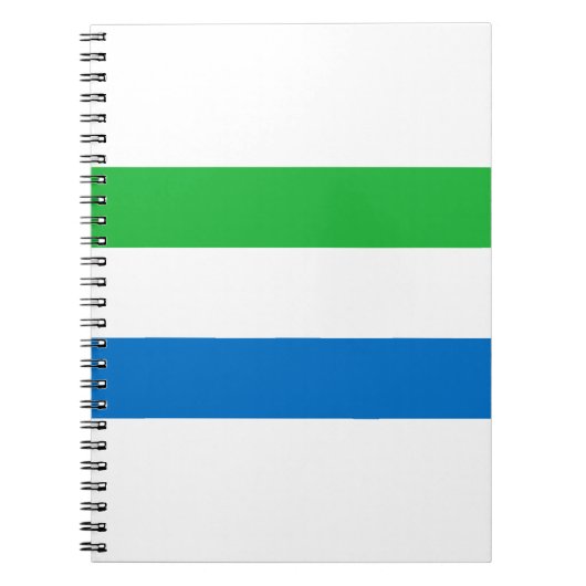 Sierra Leone Flag Notitieboek (Voorkant)
