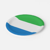 Sierra Leone Flag Papieren Bordje (Gekanteld)