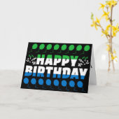Sierra Leone Flag Patriotic Birthday Kaart (Gele Bloem)