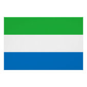 Sierra Leone Flag Perfect Poster (Voorkant)